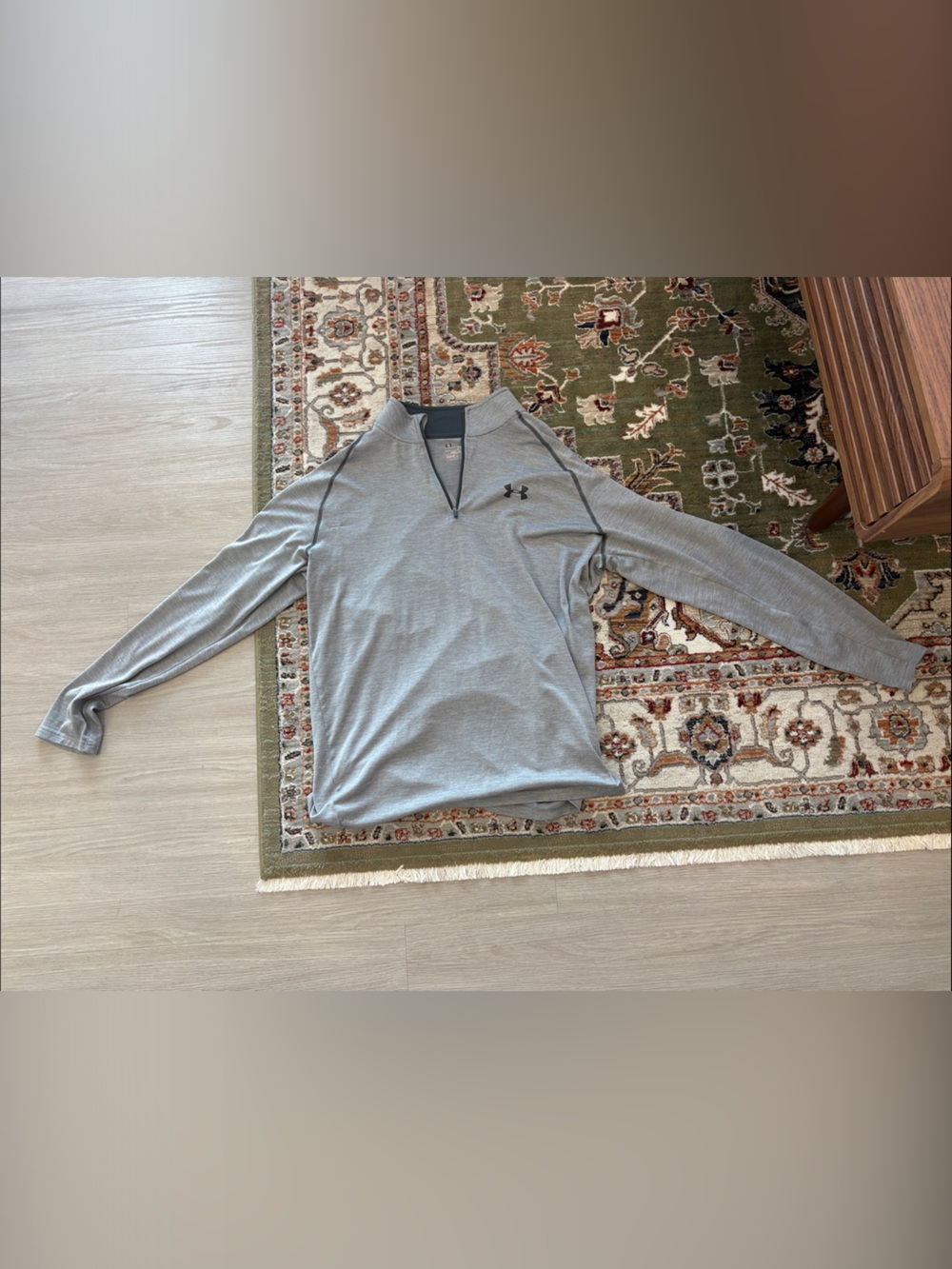 Under Armour Men’s Light Gray 1/4 Zip Performance Pullover